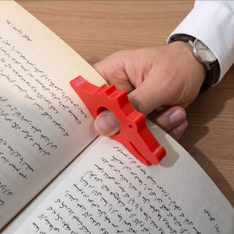 نگهدارنده صفحه کتاب انگشتی مدل تمساح کد 1111