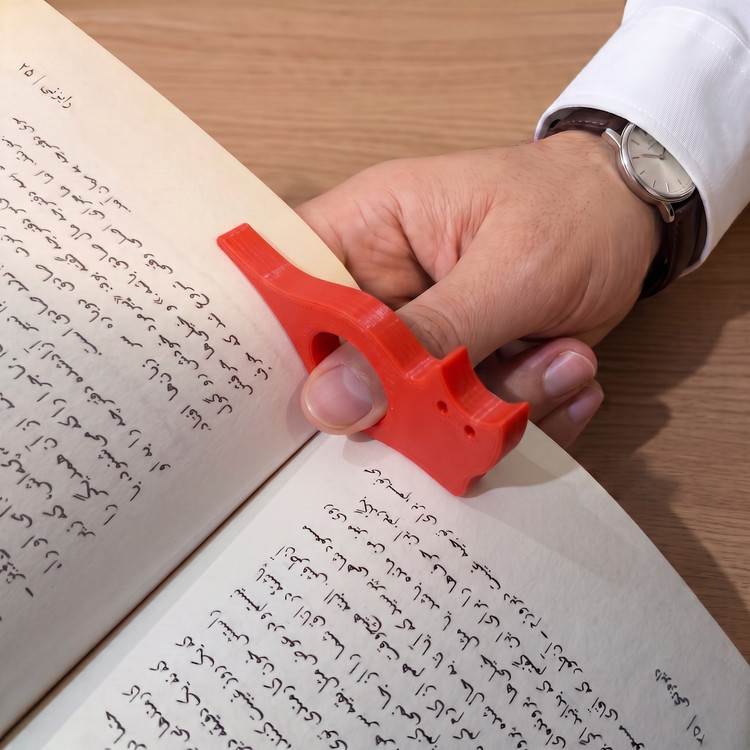 نگهدارنده صفحه کتاب انگشتی مدل گربه کد 1107
