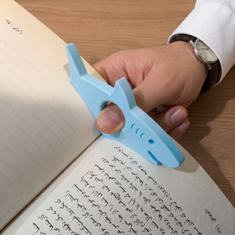 نگهدارنده صفحه کتاب انگشتی مدل کوسه کد 1105