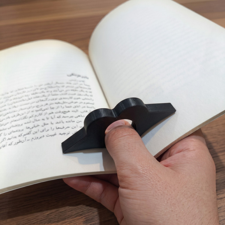 نگهدارنده صفحه کتاب انگشتی مدل قلب کد 1106