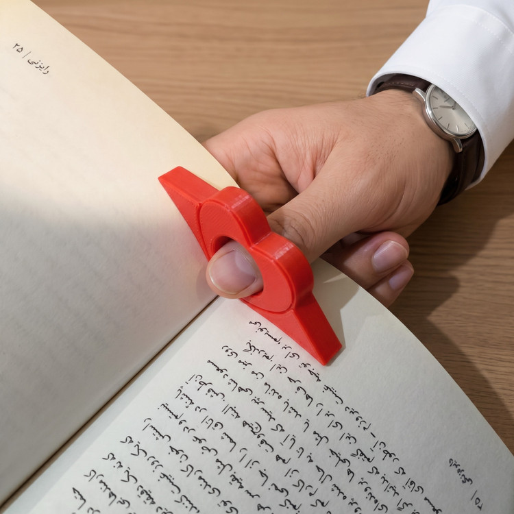نگهدارنده صفحه کتاب انگشتی مدل قلب کد 1106