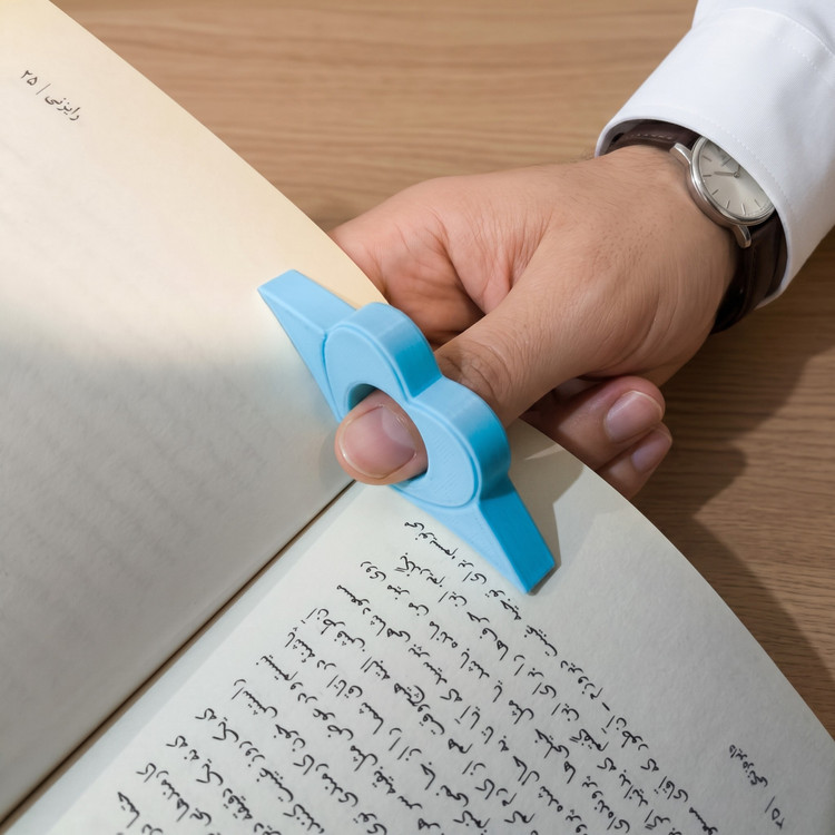 نگهدارنده صفحه کتاب انگشتی مدل قلب کد 1106