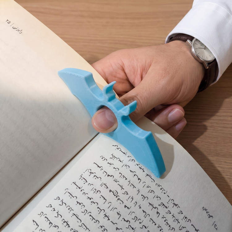 نگهدارنده صفحه کتاب انگشتی مدل خفاش کد 1102